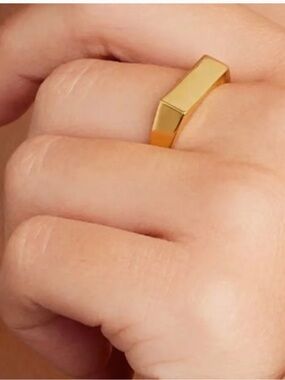 Gorjana Bespoke Wilder Engravable Ring 8 New